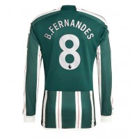 Manchester United Bruno Fernandes #8 Bortatröja 2023-24 Långa ärmar